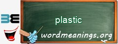 WordMeaning blackboard for plastic